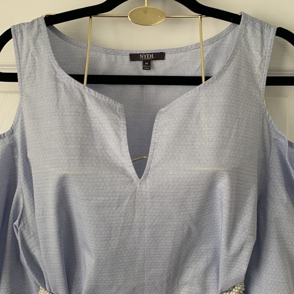 NYDJ Cold Shoulder Blouse Size M #057 - Picture 3 of 6